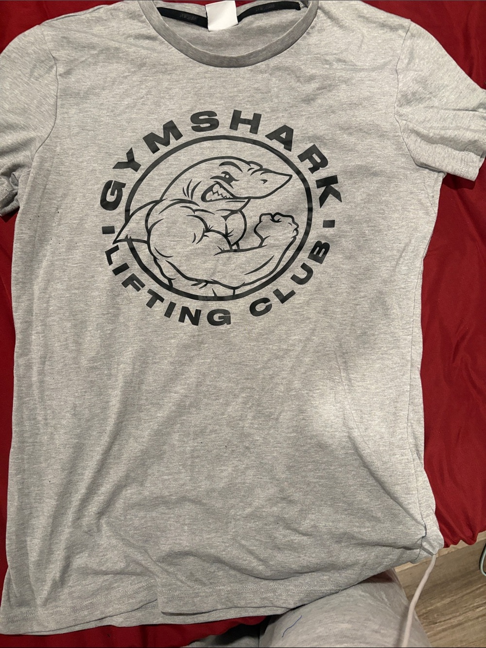 Gymshark Gray Short-Sleeve Lifting Club Tee